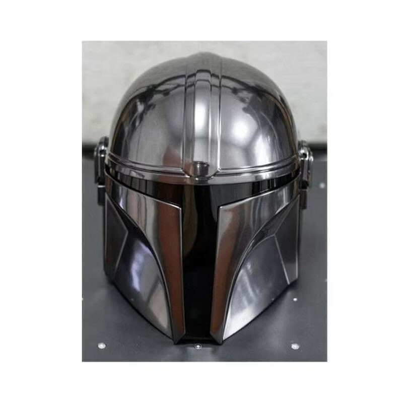 Wars Mandalorian Helmet with Liner and Chin Strap Cosplay Style
