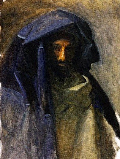 Art Oil painting Man-in-a-Blue-Mantle-John-Singer-Sargent-oil-painting art