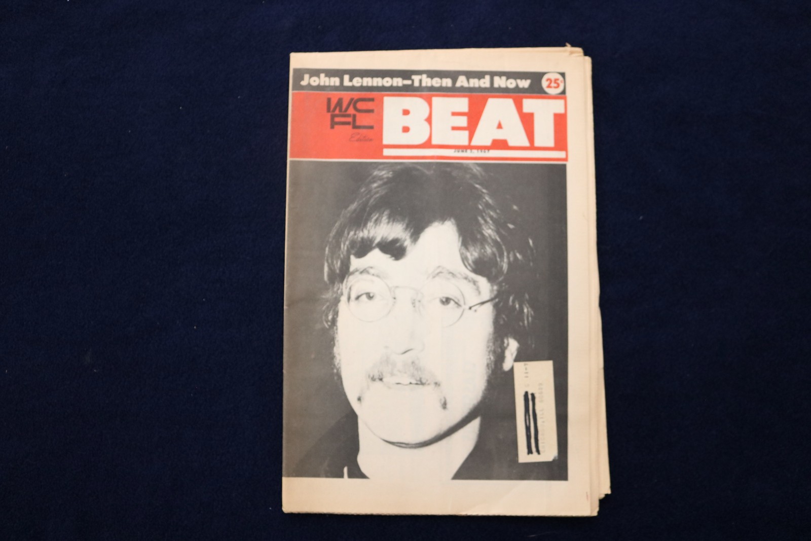 1967 JUNE 3 WFCL BEAT MAGAZINE - JOHN LENNON & ROLLING STONES COVER - K 4461