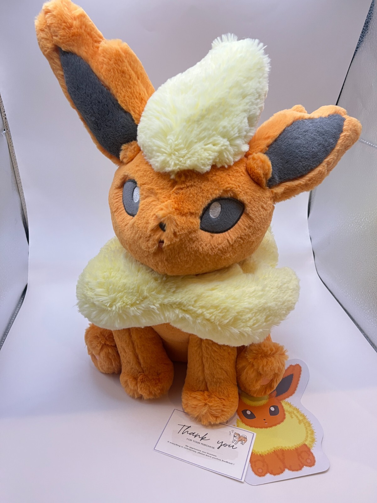 Pokemon Center Original Plush Doll Fuwa Fuwa Dakko Flareon H 15.3 inch Pokémon