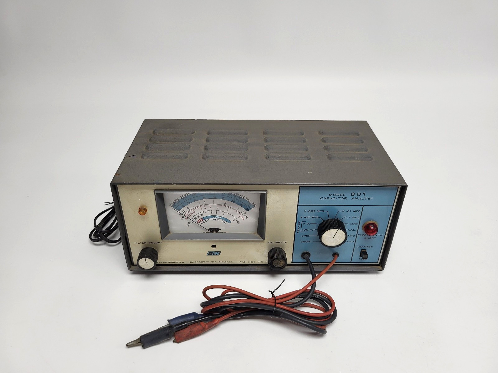 Vintage 1960s B&K 801 Capacitor Analyst (Powers On, Untested)