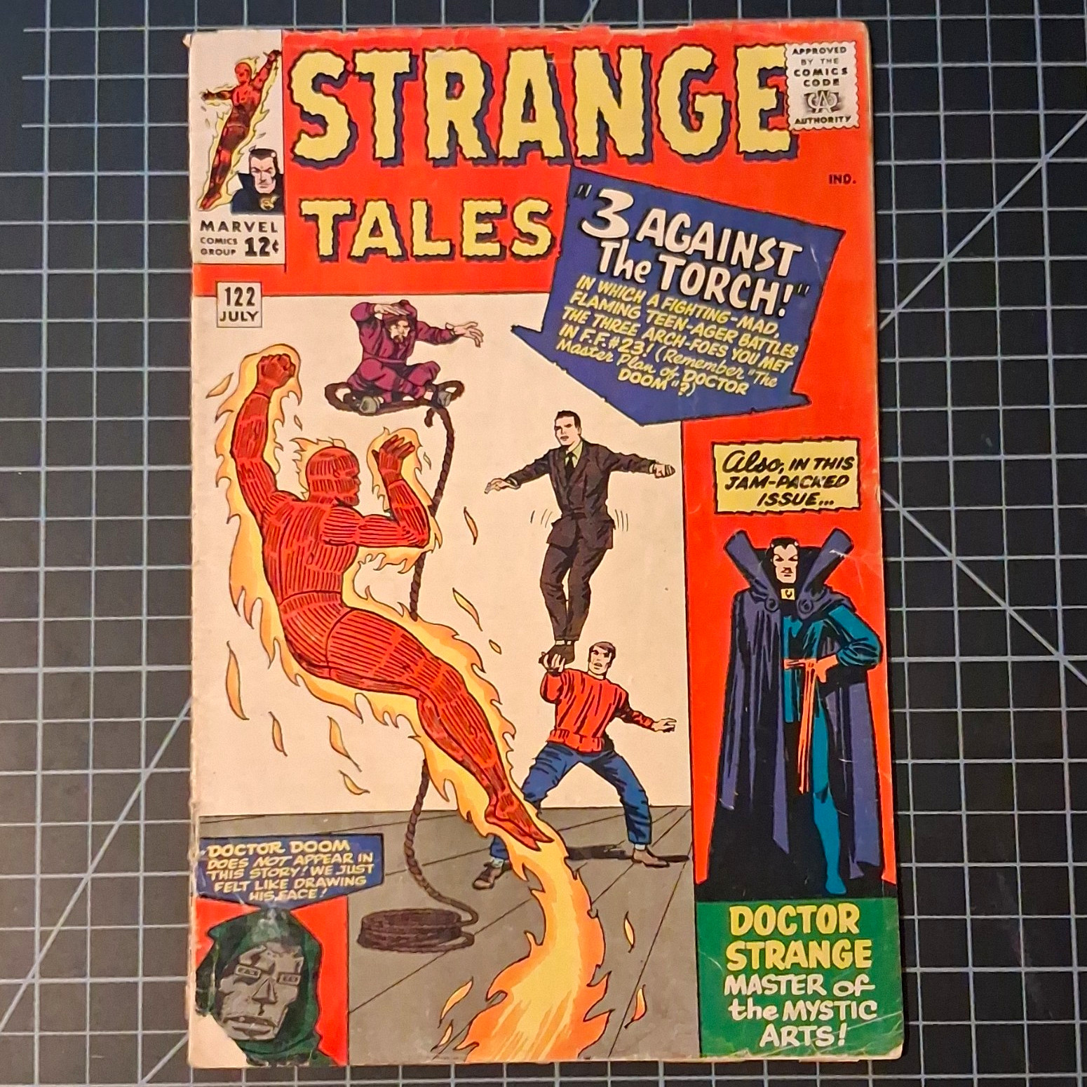 Marvel Strange Tales #122 1965 Silver Age Stan Lee Jack Kirby Dr Strange Torch