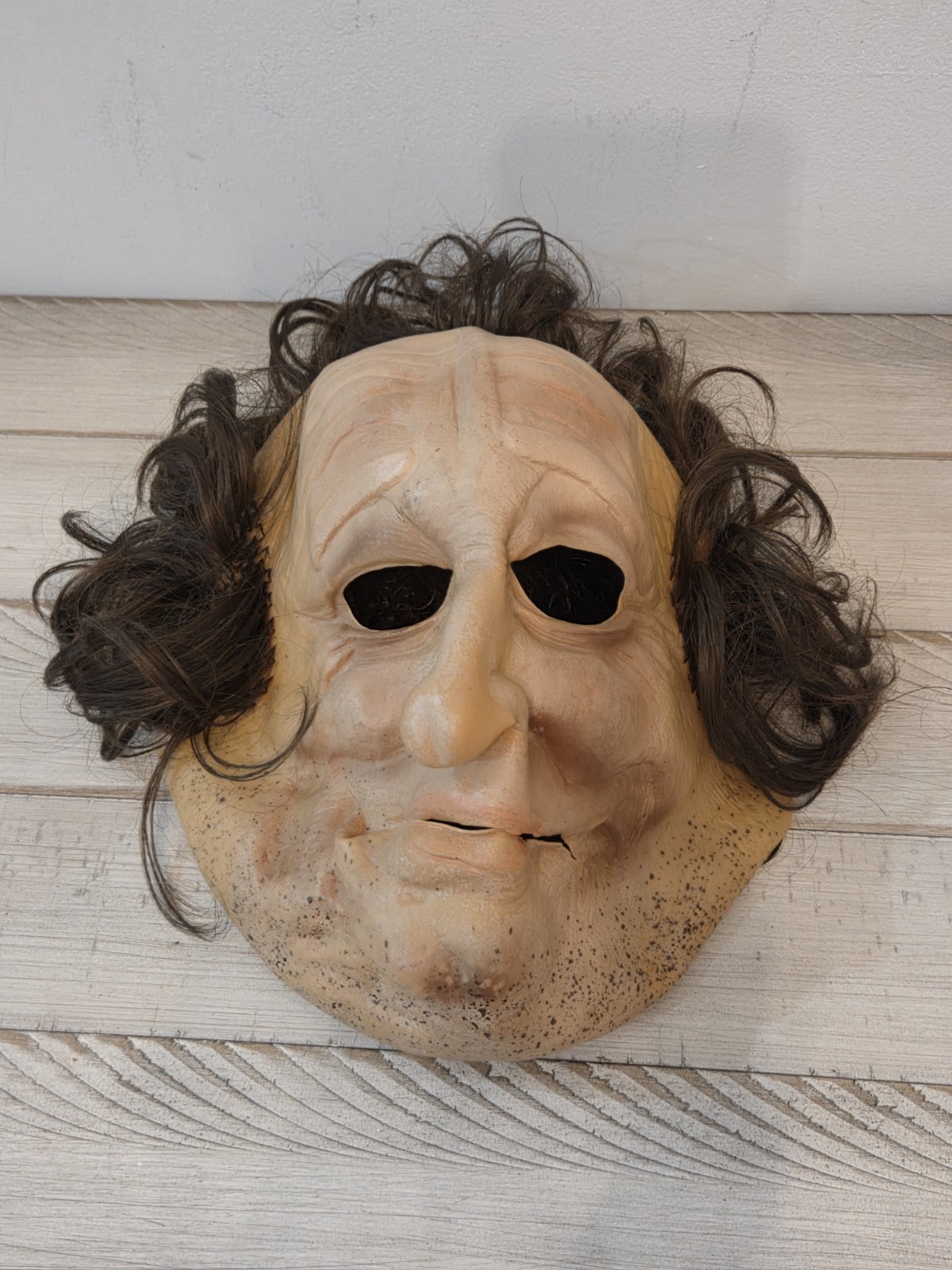 Vintage Cesar Halloween Mask Man Brown Hair