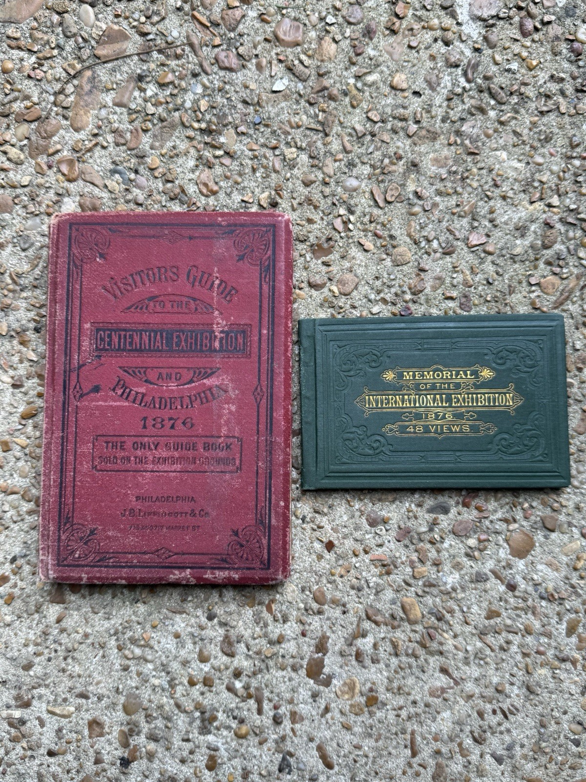 Antique 1876 Philadelphia Centennial Exhibition Souvenir View Books -Excellent