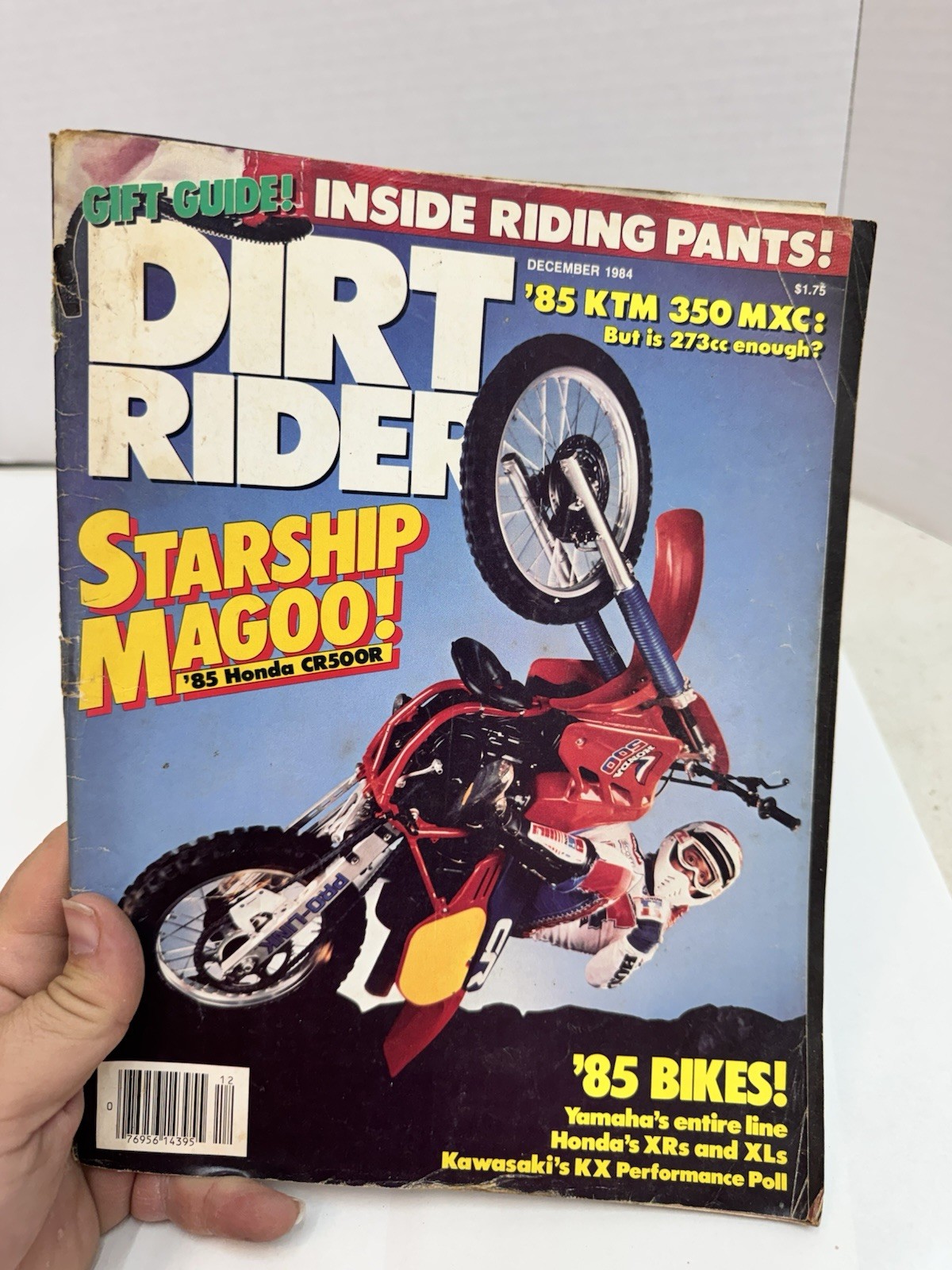 Dirt Rider Magazine Dec 1984 Starship Magoo Honda CR500R Yamaha XR XL KX