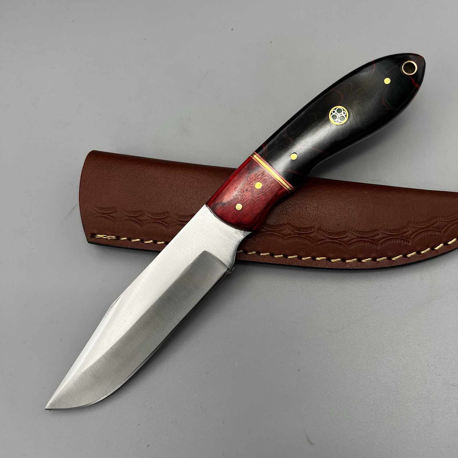 9” Sandvik Steel Hunting Skinner Knife – Custom Fixed Blade – Gift for Men 9” Sandvik Steel Hunting Skinner Knife – Custom Fixed Blade – Gift for Men