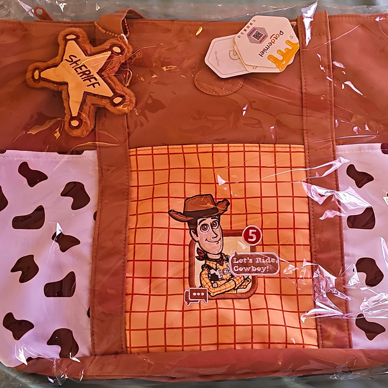 Potdemiel Disney Toy Story Woody Sheriff Tote Bag - Brand New
