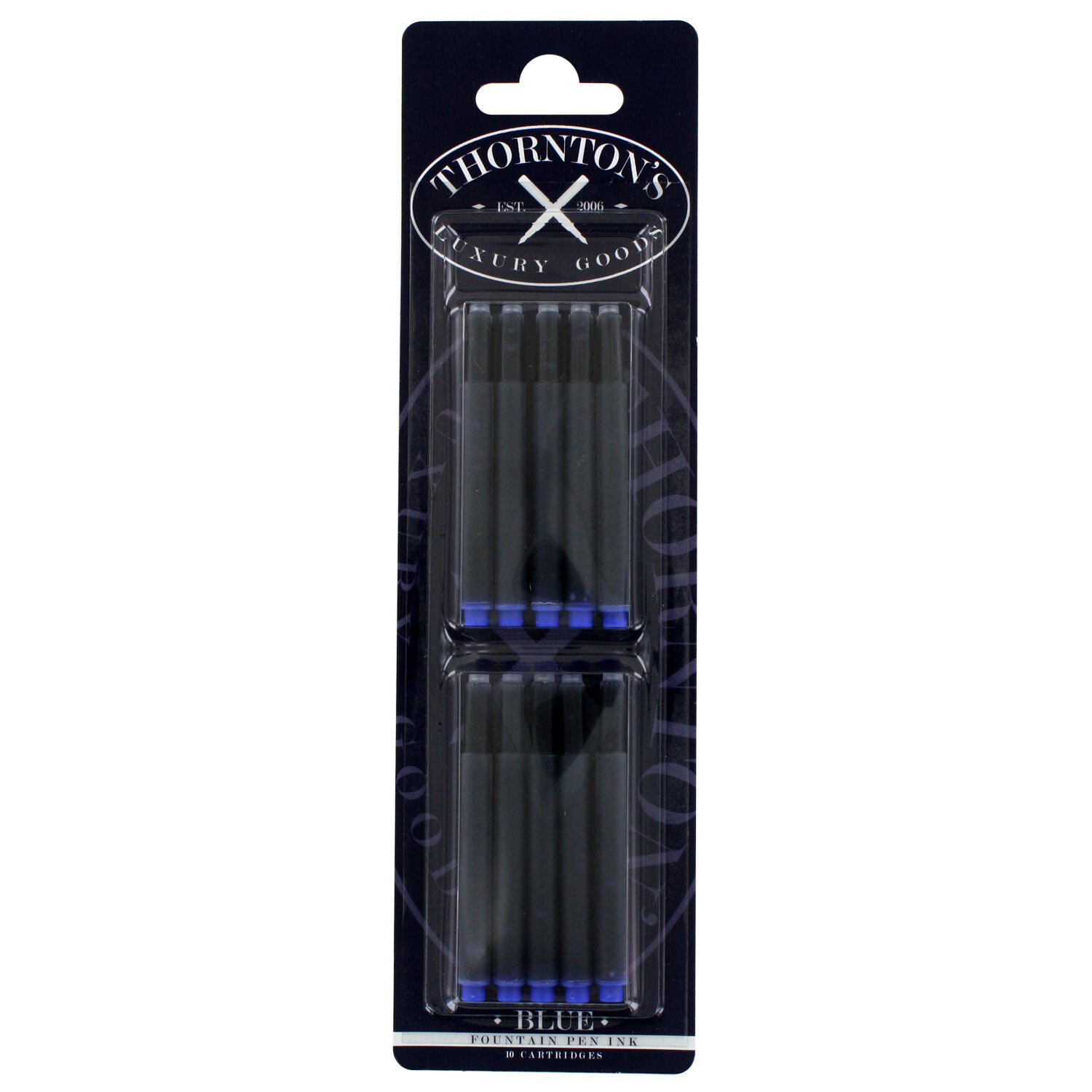 Thornton's Luxury Goods Fountain Pen Lamy® Ink Cartridges, Pack of 10 - Blue