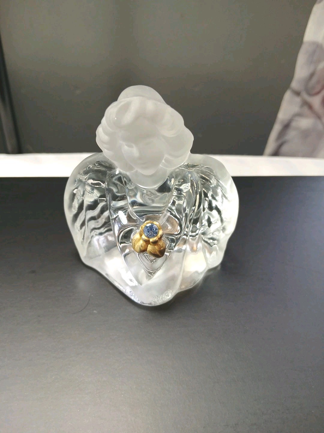 Vintage Fenten Angel Frosted & Clear Glass Vintage Fenten Angel Frosted & Clear Glass