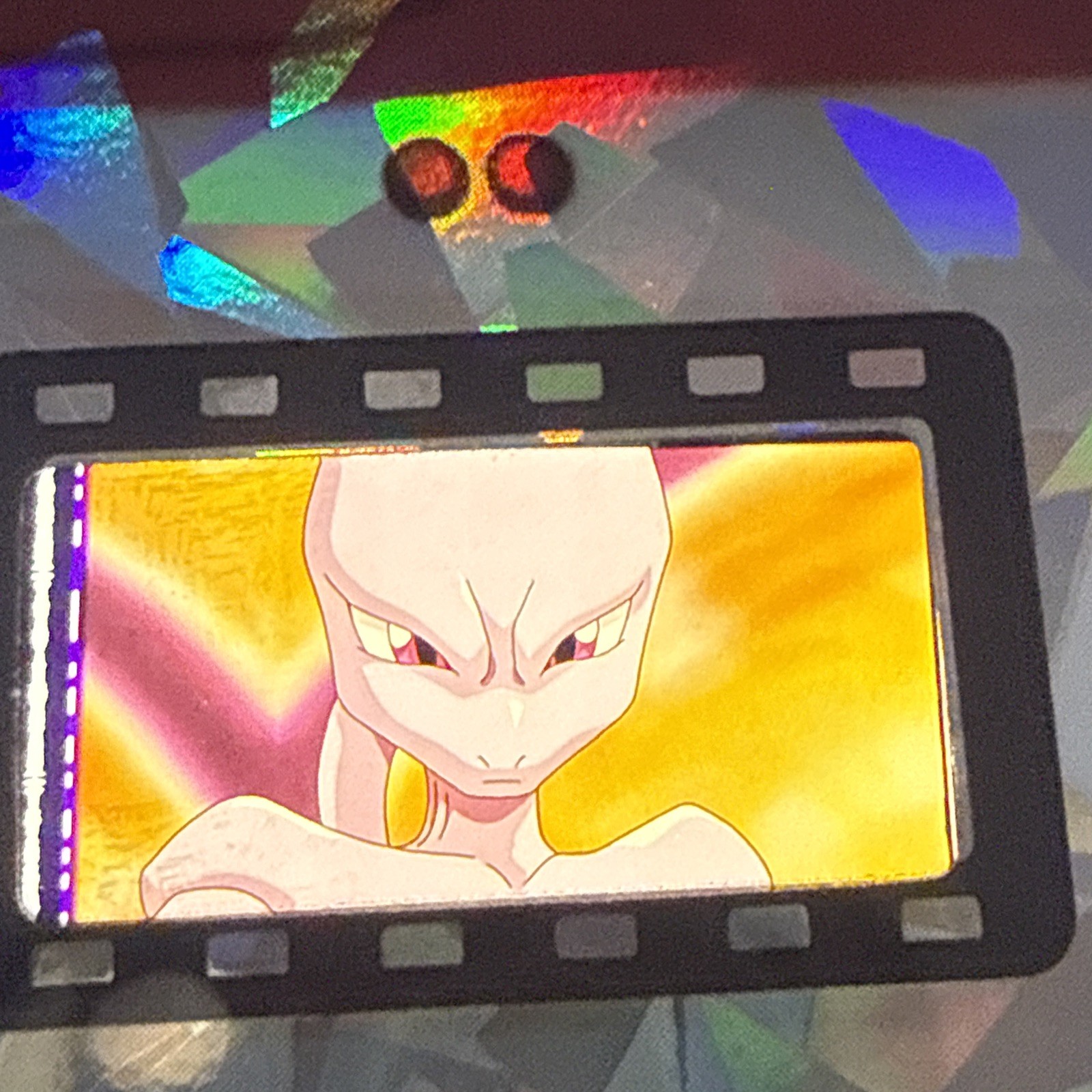 Pokemon Mewtwo The First Movie FSA 35 MM Film Cell Red Holder Pokemon Mewtwo The First Movie FSA 35 MM Film Cell Red Holder