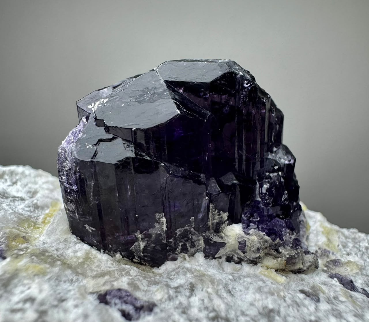 255 Gram Well Terminated Violet Purple Scapolite Crystal on Matrix From @AFG 255 Gram Well Terminated Violet Purple Scapolite Crystal on Matrix From @AFG