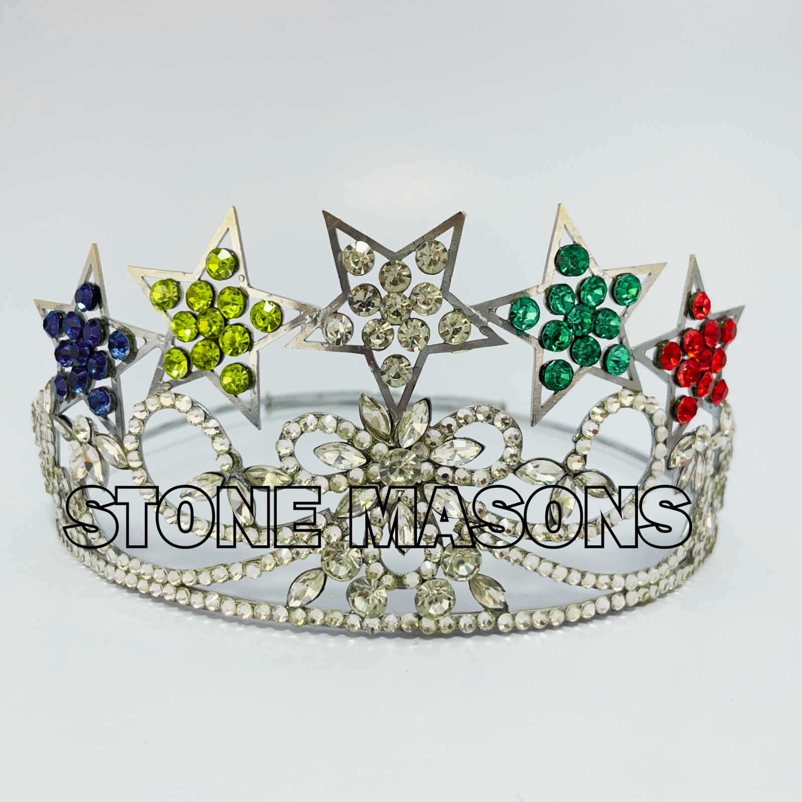 Masonic 5Star OES Crown T Style Best Quality Silver Tone Masonic Regalia Crown