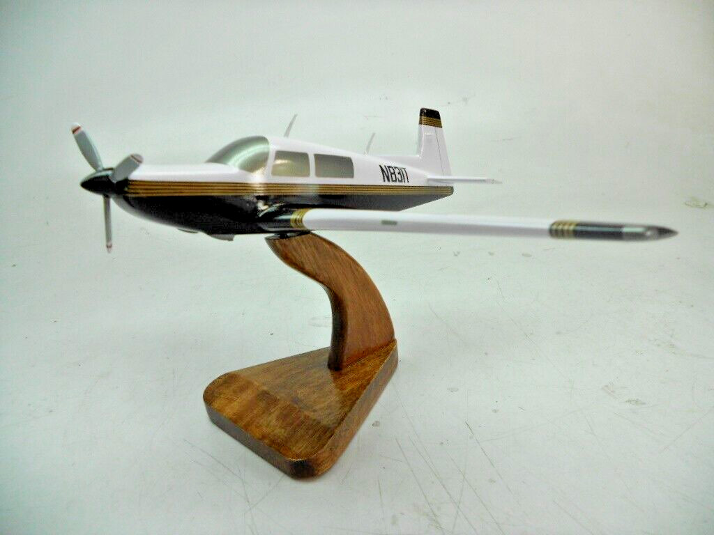 M20R Mooney M-20R Ovation Airplane Desktop Mahogany Wood Model Small New