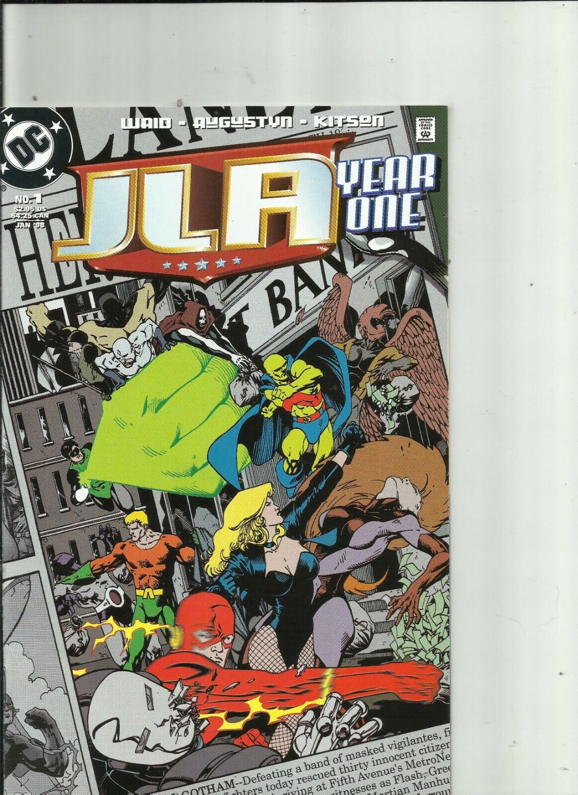 JLA Year One Mark Waid #1-#5  DC Comics Lot of 5  Green Lantern Flash Aquaman
