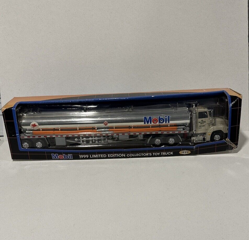 1999 MOBIL LIMITED EDITION COLLECTOR'S TOY TRUCK 1:43 WITH ORIGINAL BOX
