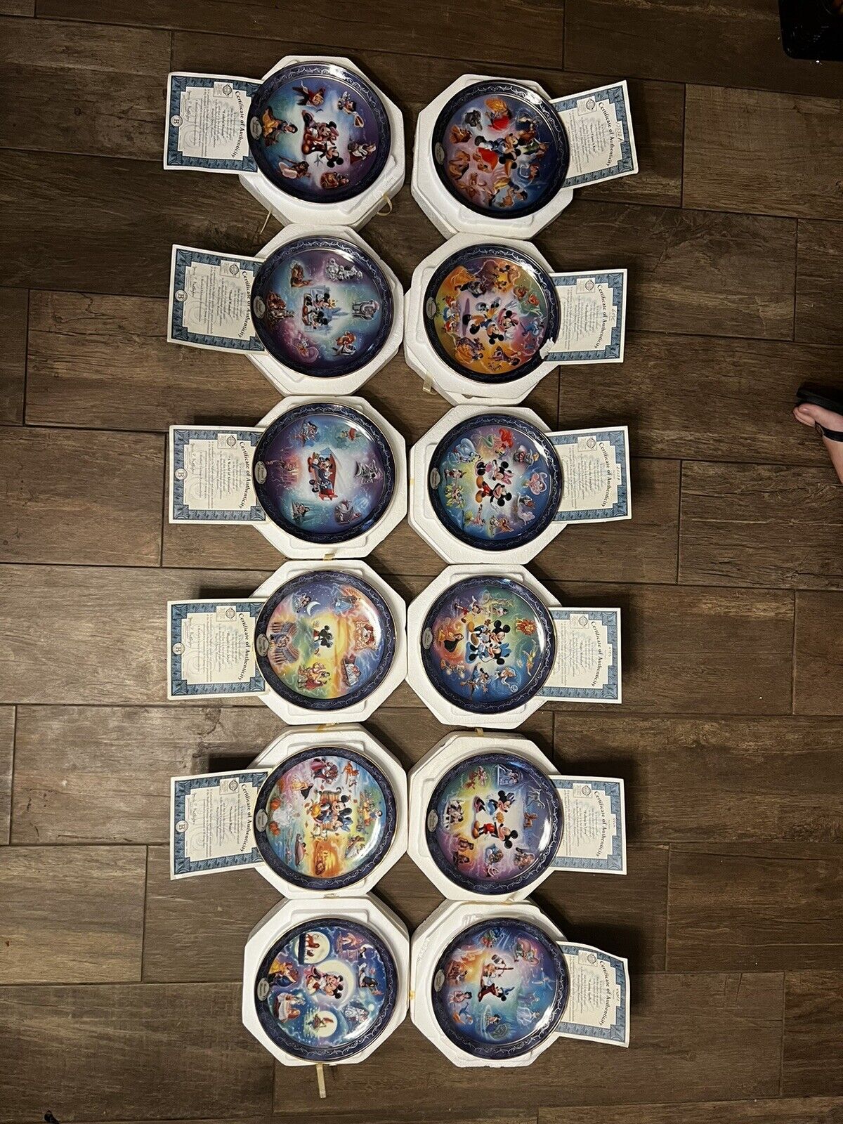 Bradford Exchange Plates - magical Disney Moment Plates
