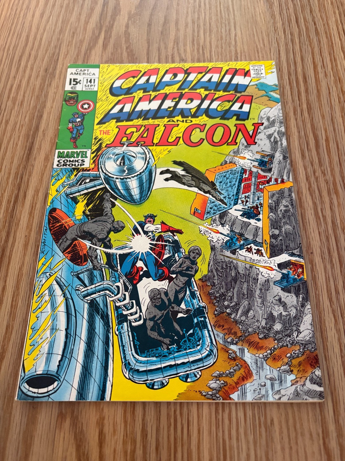 Captain America  141  VF  8.0  High Grade  Falcon  Grey Gargoyle  Nick Fury