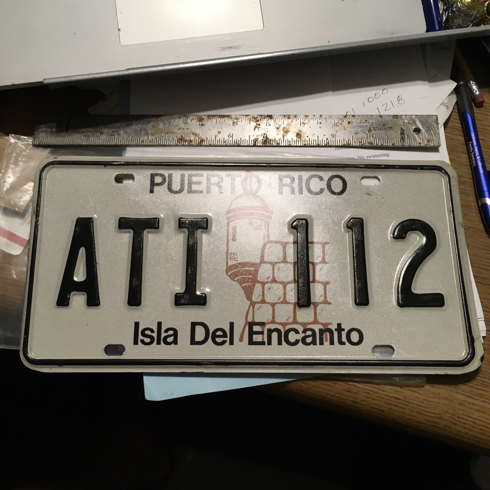 PUERTO RICO LICENSE PLATE , NEAR MINT CONDITION ,SHIPS FAST PUERTO RICO LICENSE PLATE , NEAR MINT CONDITION ,SHIPS FAST