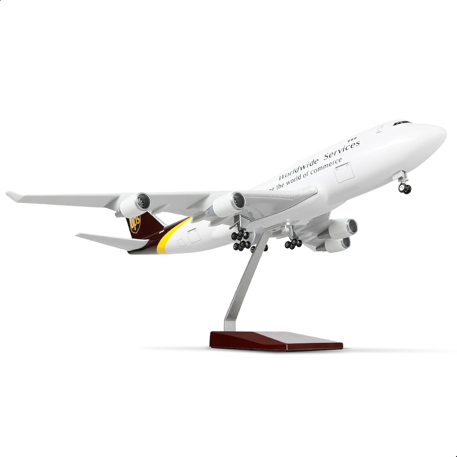 UPS Worldwide Services Boeing 747-400F N574UP Desk Model 1/160 Model AZ Airplane