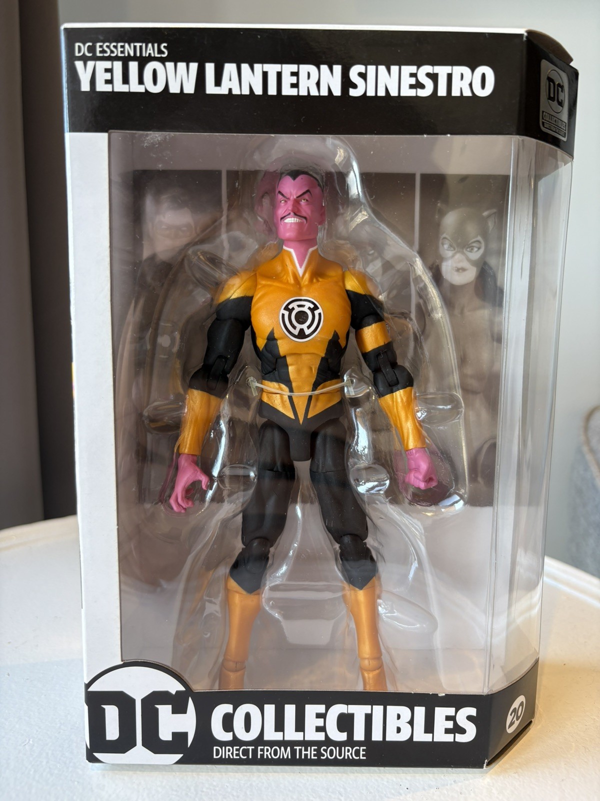 DC Collectibles Essentials: Yellow Lantern Sinestro 7” Action Figure -Sealed Box