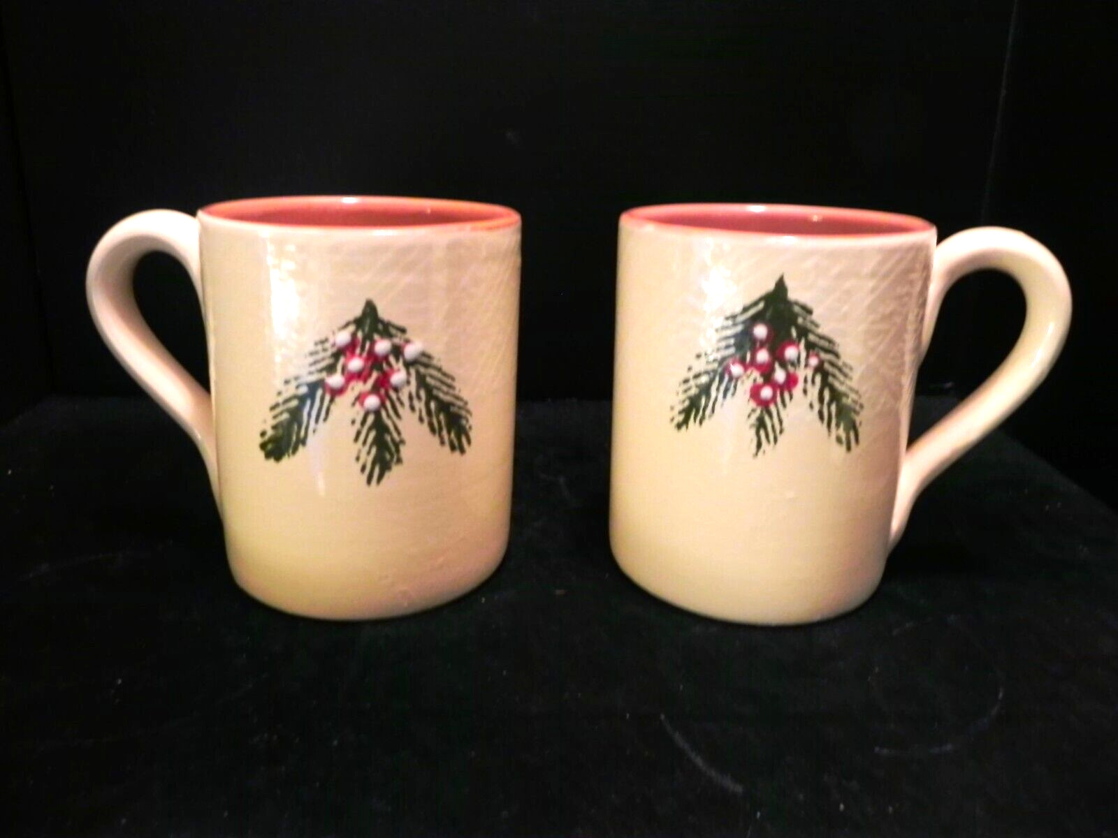 CHRISTMAS PINE by FURIO set of 2 Mugs 12 oz - NEW