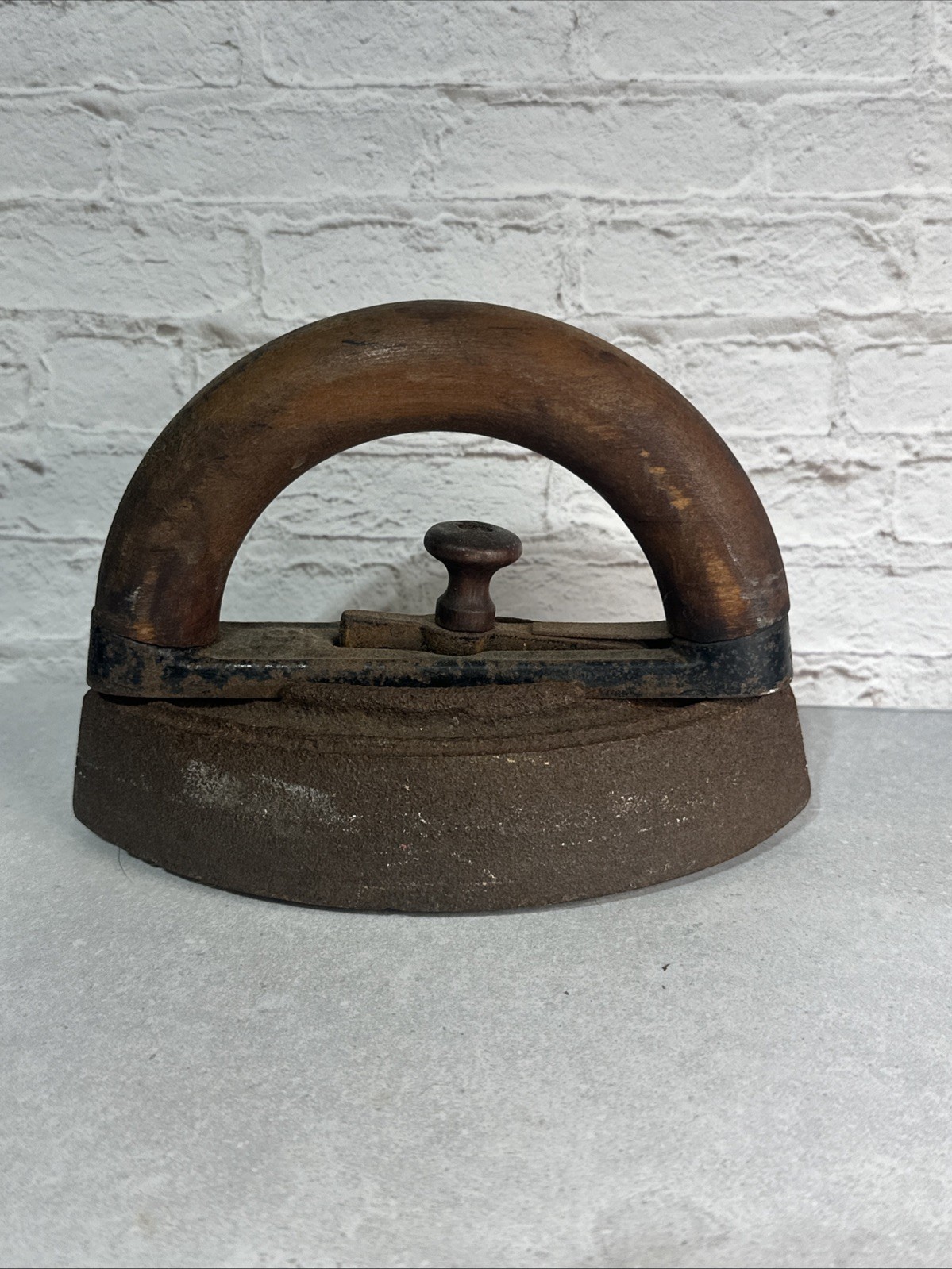 Colebrookdale Iron Co. Antique Sad Iron with Detachable Handle VTG 🔥🔥🔥