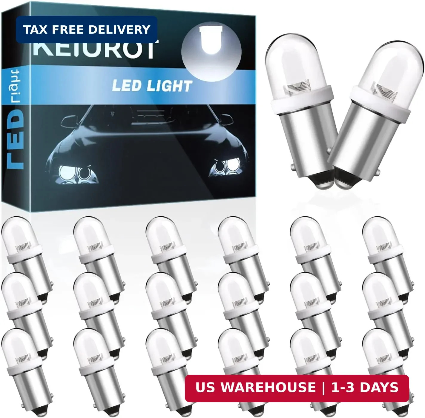 Keiurot GE44 47 756 755 Bulb Ba9S Led Bulbs for Pinball Led Bulbs Pinball Machin