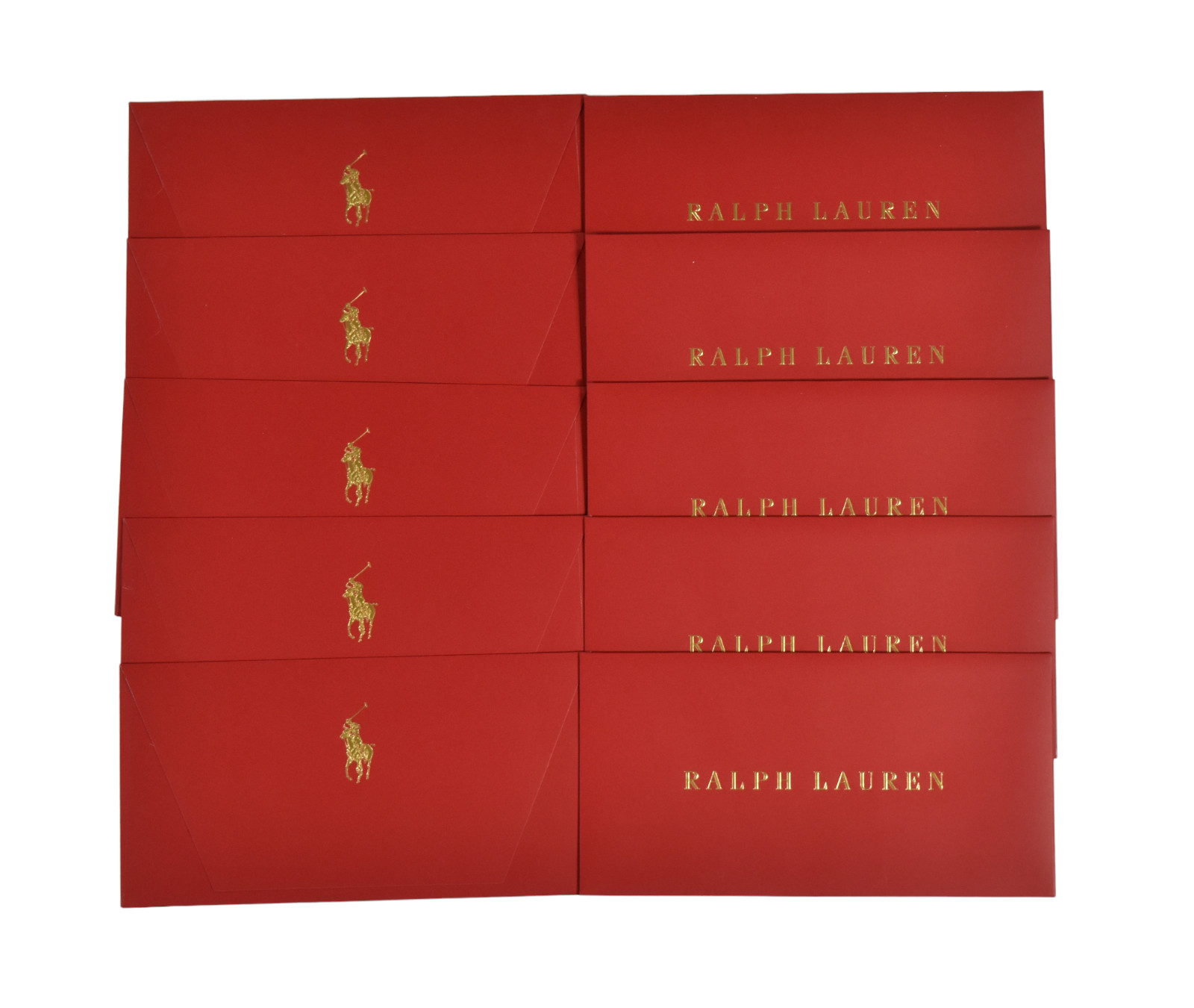 (10) Ralph Lauren Collection Red Chinese Lunar New Year Lucky Money Envelopes