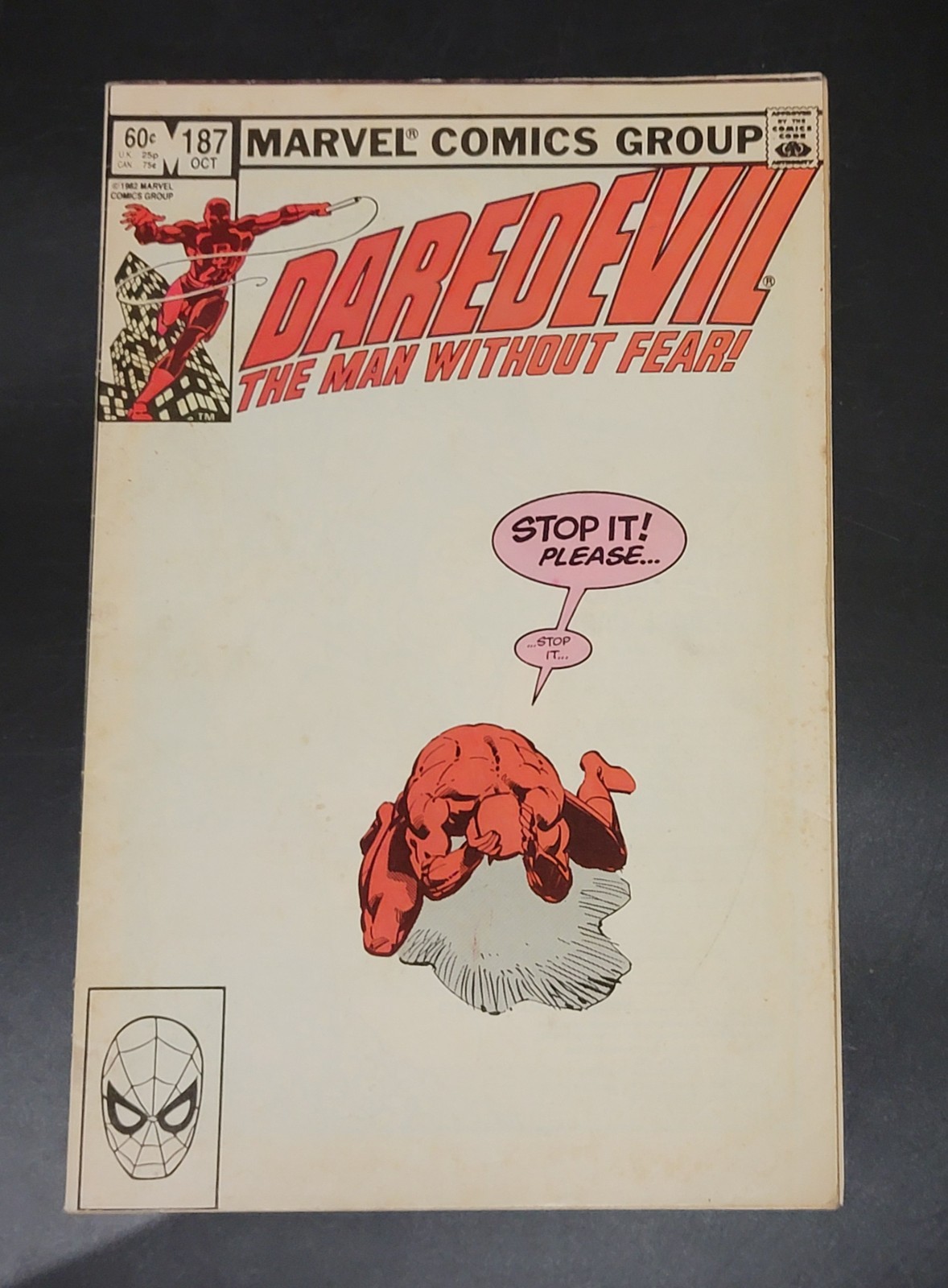 Daredevil (1964) #187 Miller Story & Art Signed By Frank Miller No COA -VG+