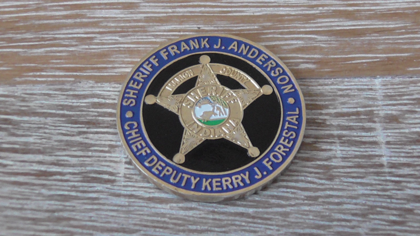 Marion County Sheriffs Office Indiana NSA Conference 2008 Challenge Coin #D927 Marion County Sheriffs Office Indiana NSA Conference 2008 Challenge Coin #D927