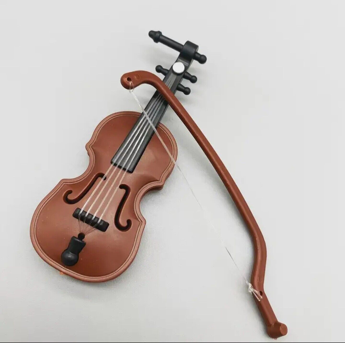 Mini Violin Musical Miniature Instrument Model With Bow Funny Novelty Gift Joke