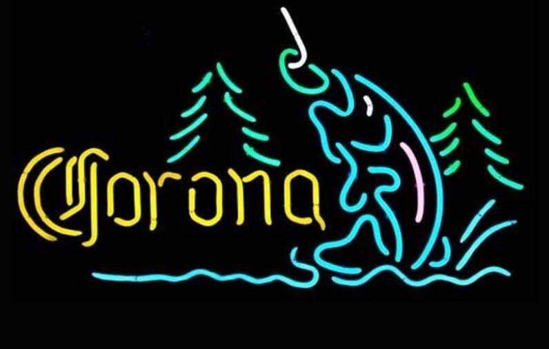New Corona Fishing Get Hooked Neon Light Sign 24\