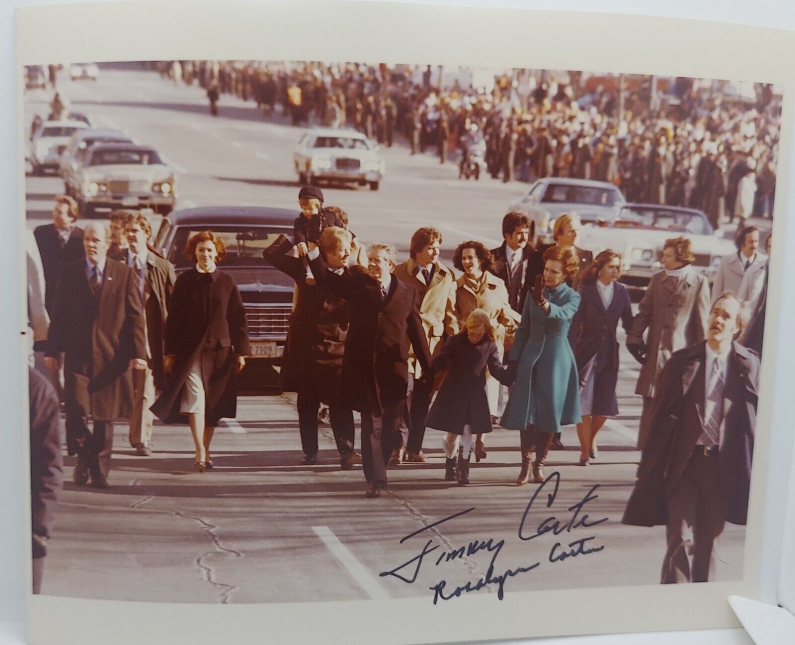 President Jimmy Carter & First Lady Rosalynn Carter Inaugural Signed Photo 