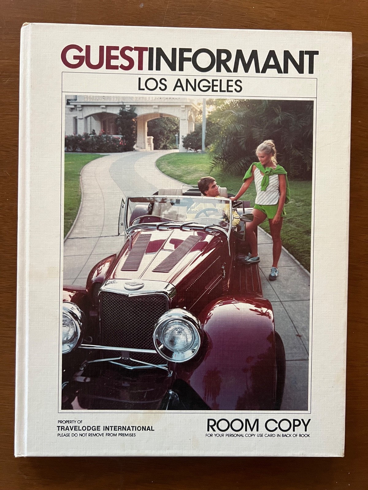 Guest Informant Los Angeles Vintage 1979 Room Copy Book Hotel Travelodge Int. 