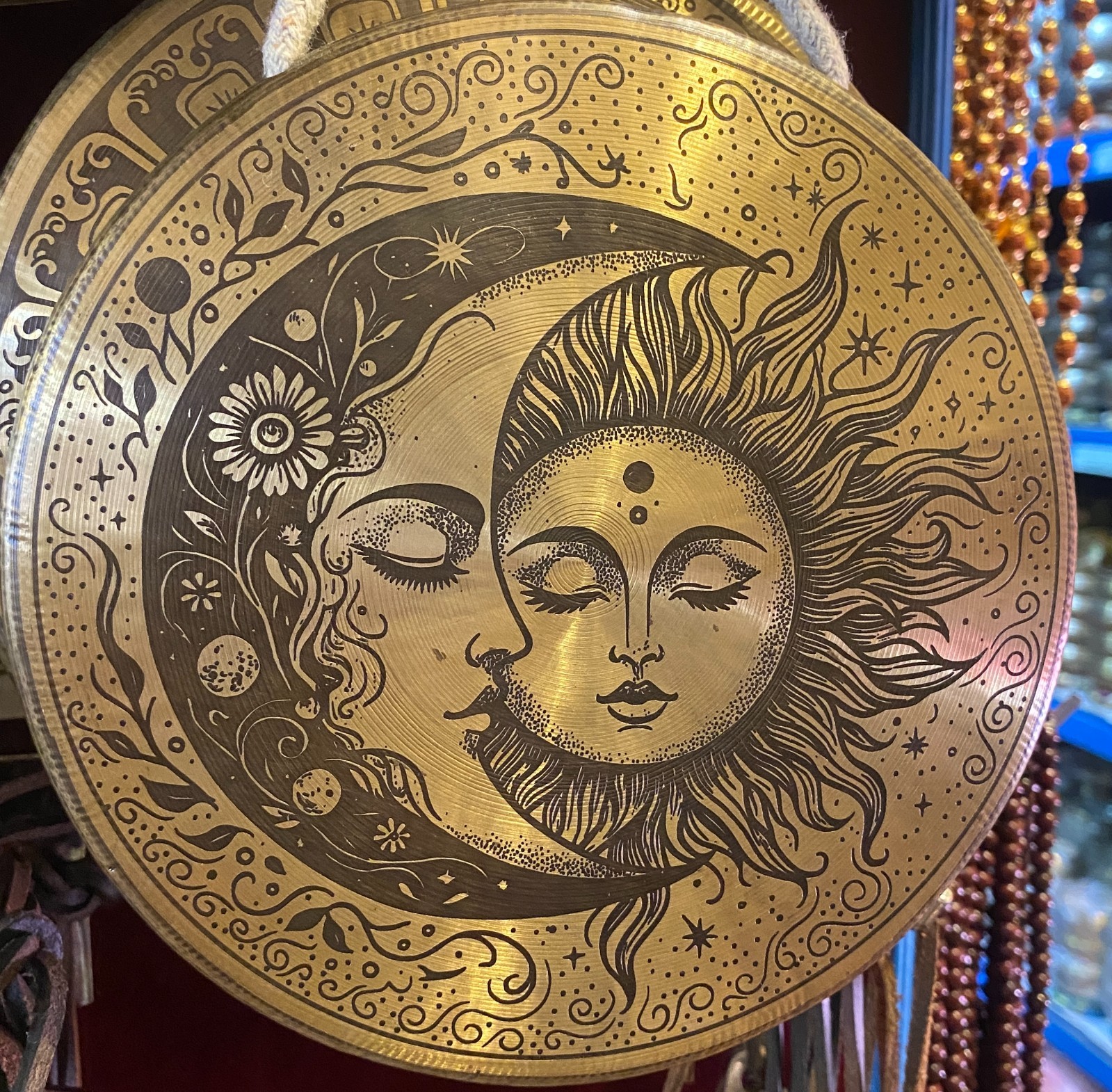 50 CM Sun Moon Art Gong -Handmade, Sound Healing, Meditation, Calm & Mindfulness