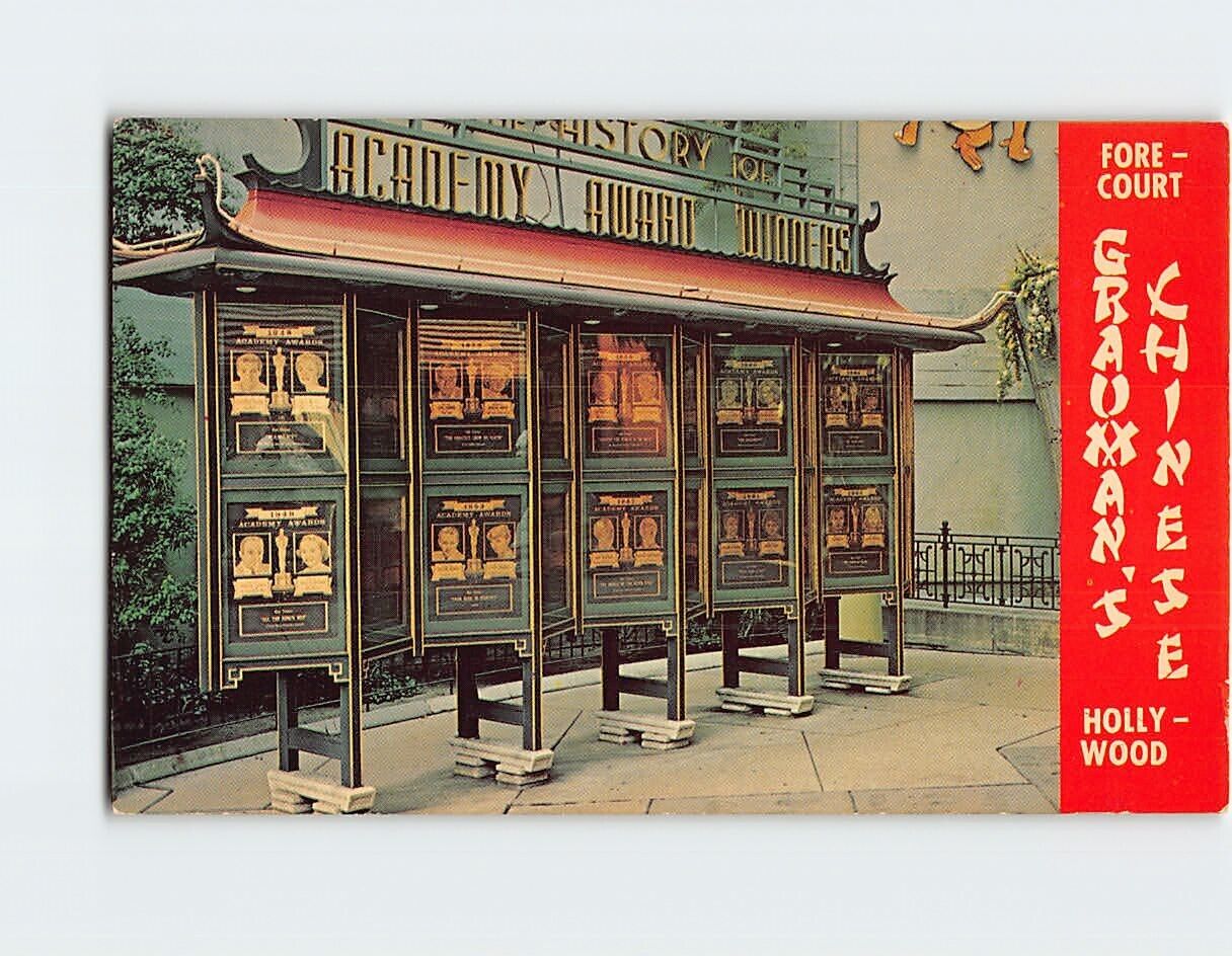 Postcard Grauman's Chinese Theatre Hollywood California USA