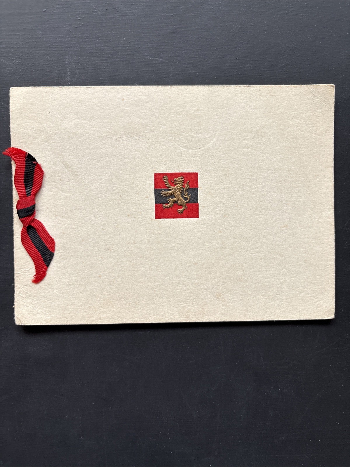 Antique Vintage British:- Headquarter Scottish Home Command Christmas Card