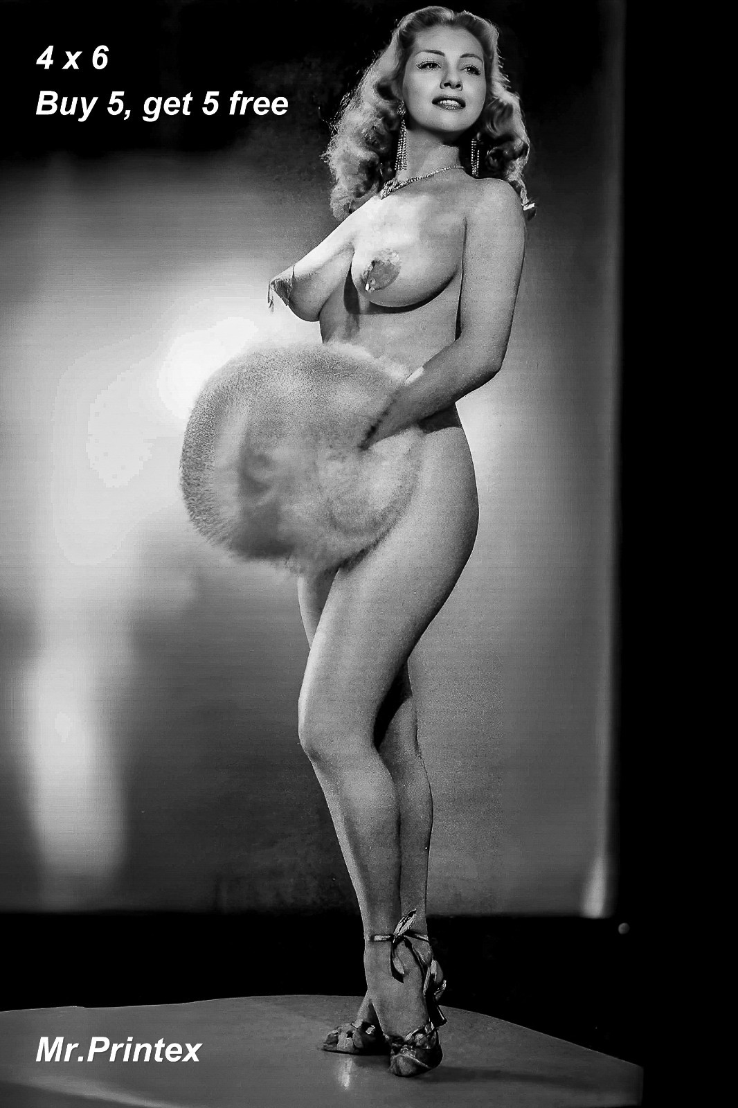 Tempest Storm 💙 4x6 Photo - Vintage Collector Image - Pin-Up