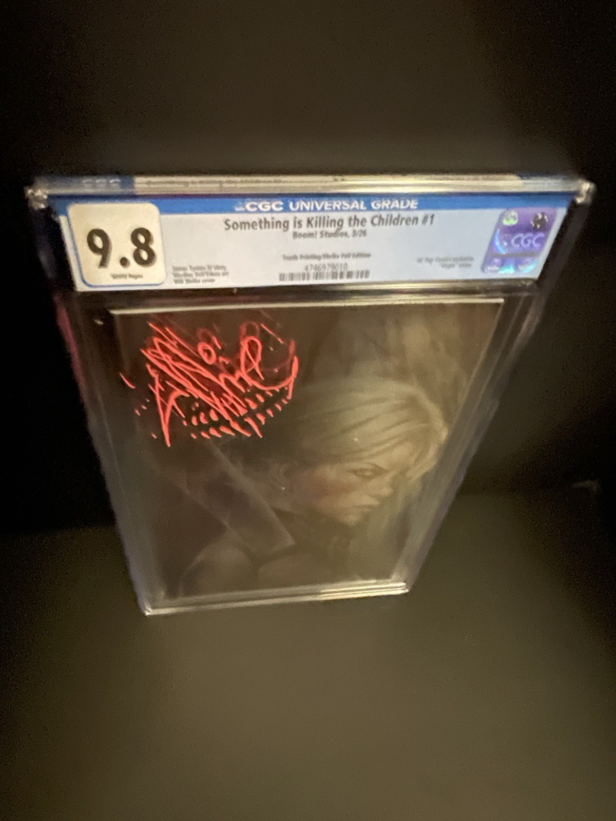 Something is Killing the Children #1 10th P CGC 9.8 remarked on the slab