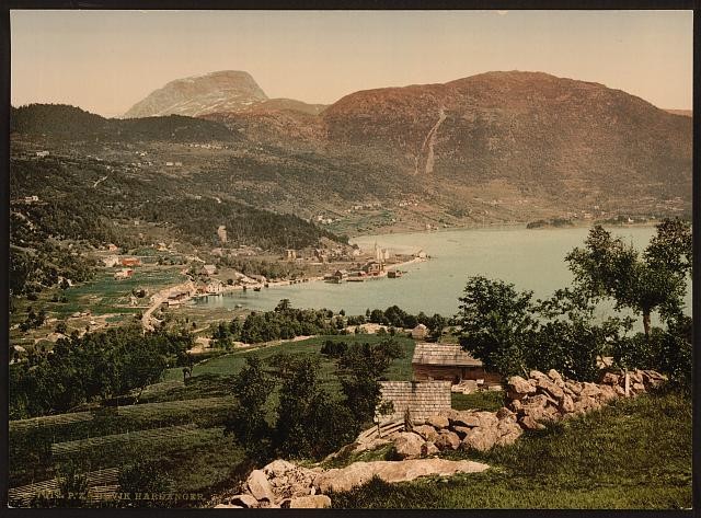 Photo:Ulvik Hardanger Norway Hardanger Fjord 1890s Photochrom View