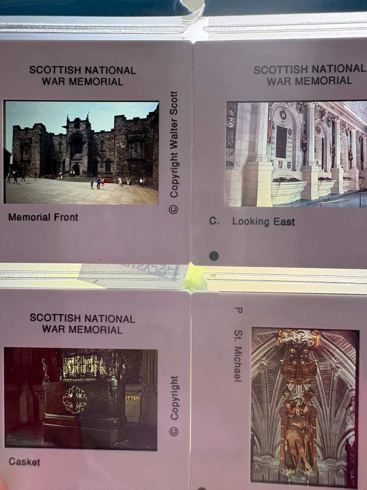 Vintage Scottish National War Memorial Slide Sets 1-4 Complete Lot - Edinburgh C