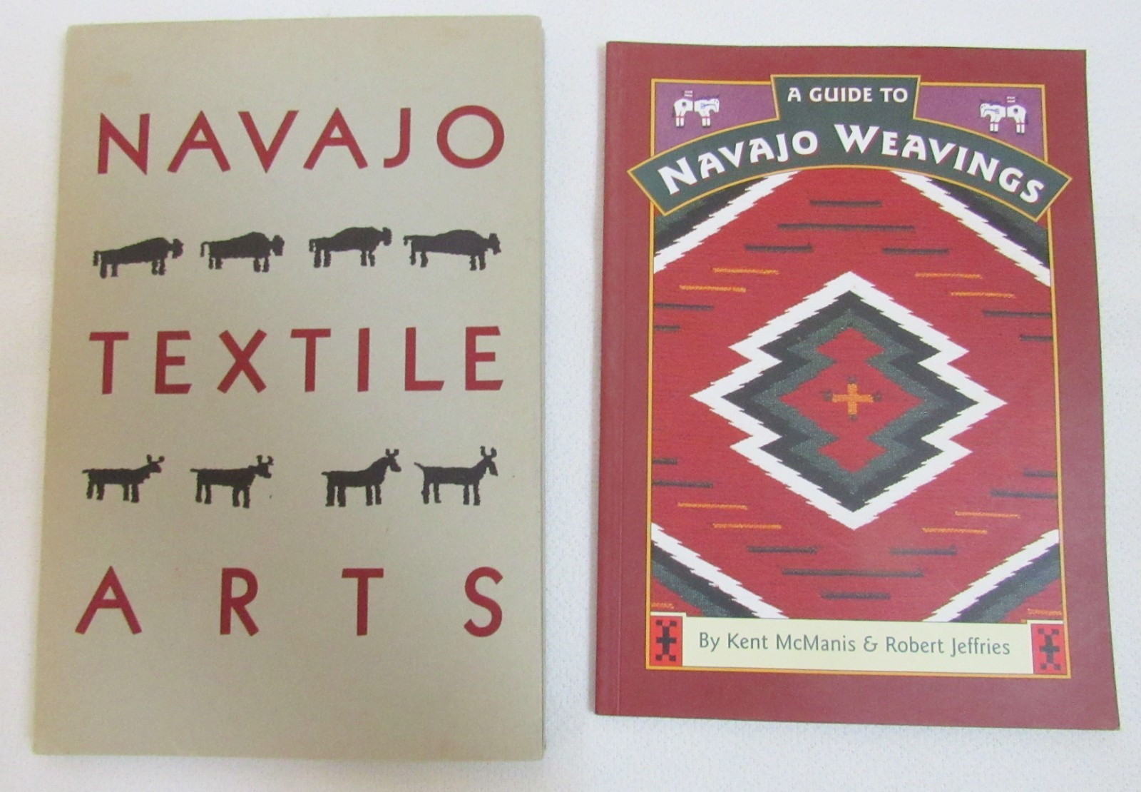 2 Guide To Navajo Weavings & Textile Arts Indian Rugs Reference ID History Books