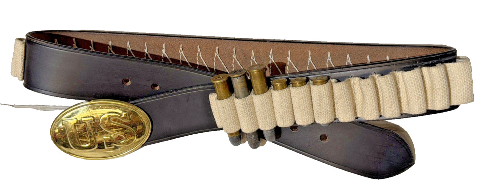 Fairweather Style Leather Cartridge BELT .45-70 (36-42 inch)  BELT ONLY