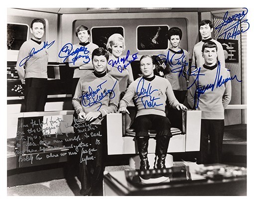 Star Trek Cast Autograph 8x10 Photo Signed Reprint TOS 60th Anniversary