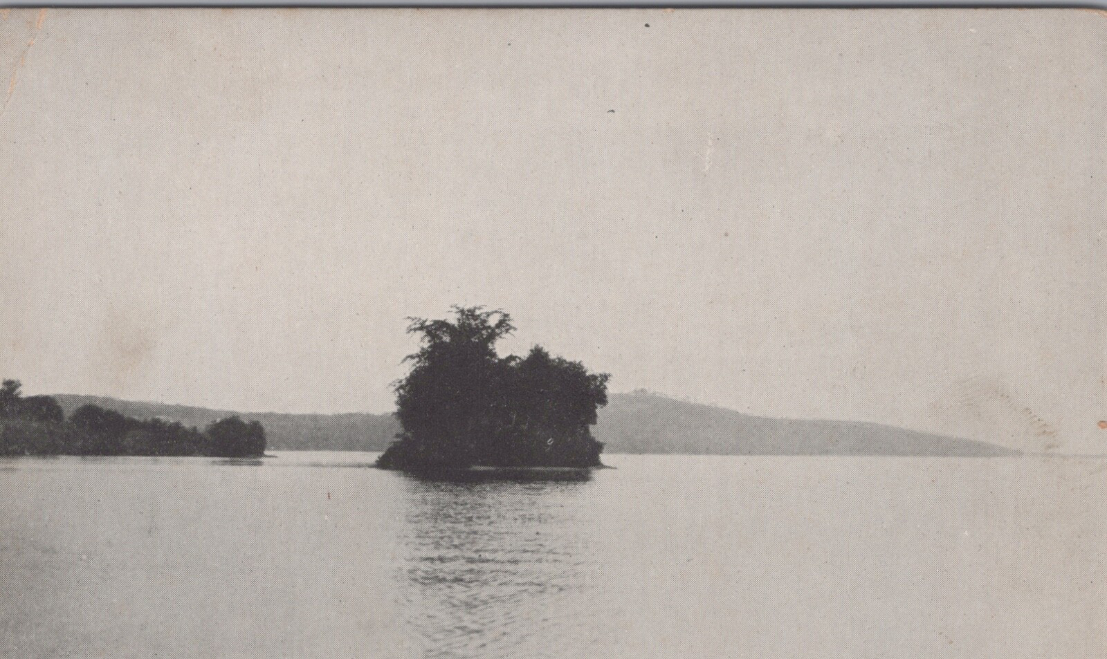 Scenic Lake Island View Nature Outdoor Beauty Divided Back Vintage Post Card