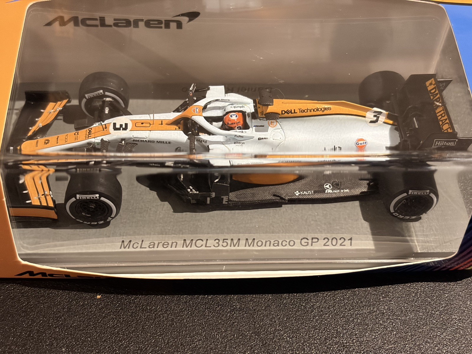 Spark F1 1/43 2021 McLaren Daniel Ricciardo #3 Monaco GP
