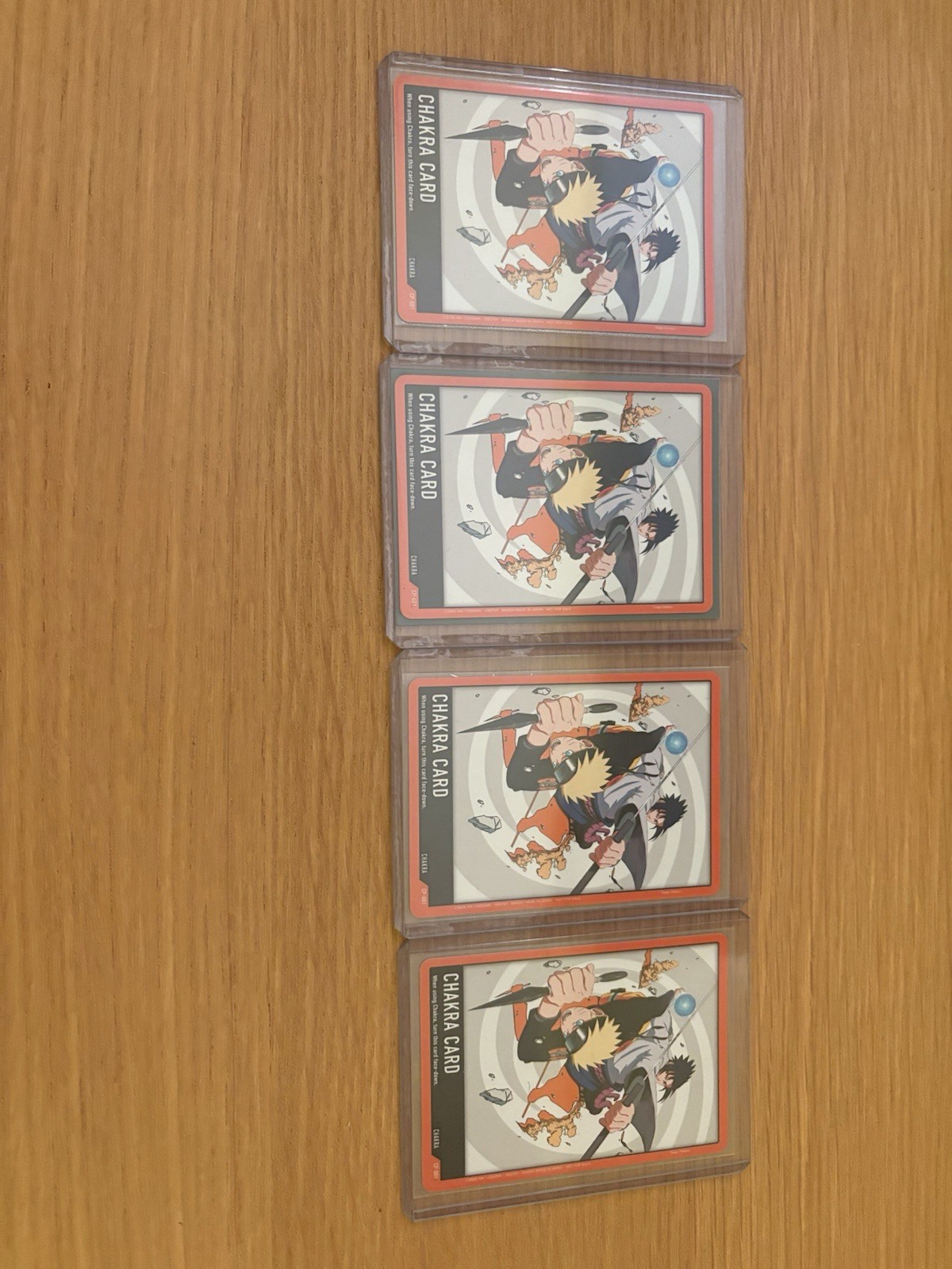 4 x Chakra Promo Naruto Bandai TCG EN