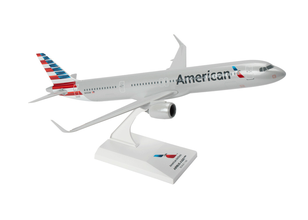 Skymarks SKR1022 American Airlines Airbus A321neo N400AN Desk 1/150 Jet Model