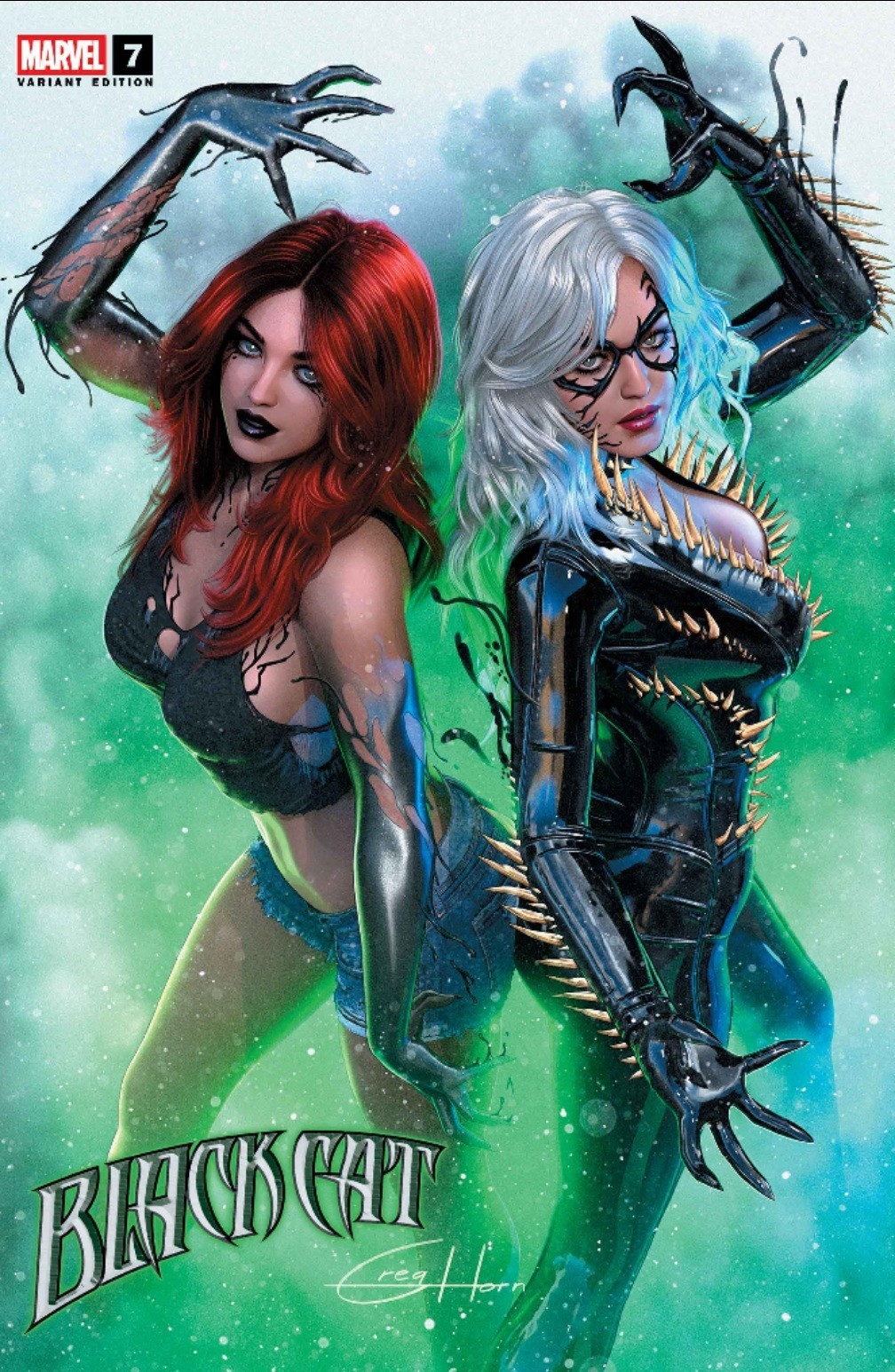BLACK CAT 7 GREG HORN EXCLUSIVE MEGACON VARIANT NM 2026 BLACK CAT 7 GREG HORN EXCLUSIVE MEGACON VARIANT NM 2026
