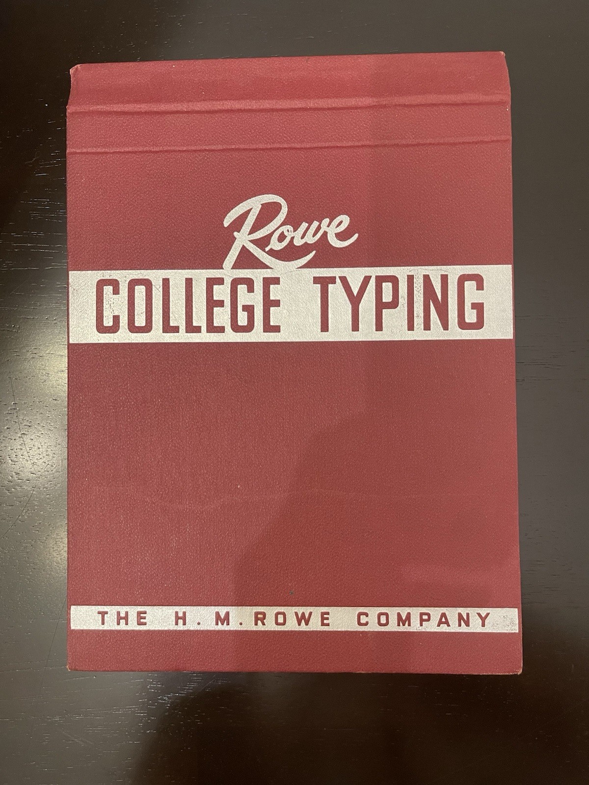 Vintage Rowe College Typing Textbook – The H. M. Rowe Company